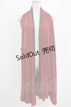 画像1: Ozz oneste / プリントジレ  赤 H-26-01-06-047-OO-TO-KB-ZH