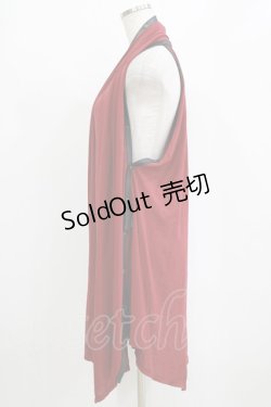 画像2: Ozz oneste / プリントジレ  赤 H-26-01-06-047-OO-TO-KB-ZH