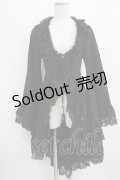 Qutie Frash / 着物レースカーディガン  ブラック H-26-01-06-049-QU-TO-KB-ZH