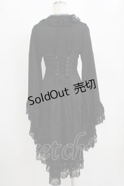 画像3: Qutie Frash / 着物レースカーディガン  ブラック H-26-01-06-049-QU-TO-KB-ZH