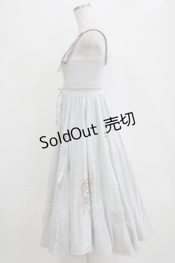 画像2: Rozen Kavalier / 刺繍プリントキャミワンピース  グレー H-26-01-06-005-OO-OP-KB-ZH