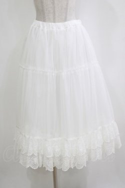 画像1: Melody BasKet / Cotton candyロングパニエ  アイボリー H-26-01-06-051-LO-SK-KB-ZH