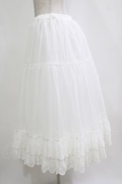 画像2: Melody BasKet / Cotton candyロングパニエ  アイボリー H-26-01-06-051-LO-SK-KB-ZH