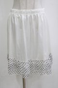 MARBLE / スターフリルペチコート  白 H-26-01-06-055-GO-SK-KB-ZH