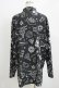 画像3: REFLEM / オカルト総柄シャツ  モノクロ H-26-01-06-056-PU-BL-KB-ZH (3)