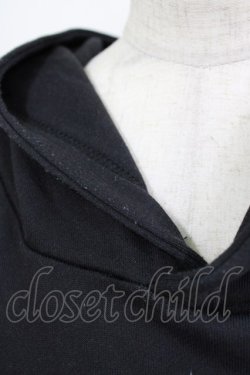 画像4: TRAVAS TOKYO / Fire bear H/S Hoodie  ブラック×ブルー H-26-01-06-058-PU-TO-KB-ZT0108H