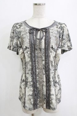 画像1: Rozen Kavalier / 総柄プリントトップス  グレー H-26-01-06-062-OO-TO-KB-ZT0108H