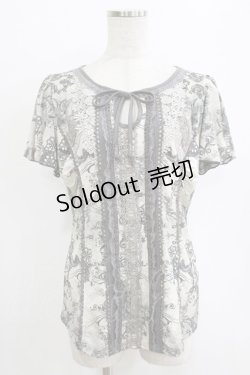 画像1: Rozen Kavalier / 総柄プリントトップス  グレー H-26-01-06-062-OO-TO-KB-ZT547