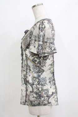 画像2: Rozen Kavalier / 総柄プリントトップス  グレー H-26-01-06-062-OO-TO-KB-ZT0108H