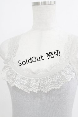 画像4: Ozz oneste / レース付リブキャミソール  グレー H-26-01-06-066-OO-TO-KB-ZT546