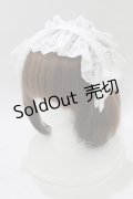 ATELIER PIERROT / Gothic LatticeS HeadDress(Clip Version)  ホワイト H-26-01-06-070-EL-AC-KB-ZH
