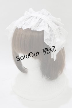 画像1: ATELIER PIERROT / Gothic LatticeS HeadDress(Clip Version)  ホワイト H-26-01-06-070-EL-AC-KB-ZH