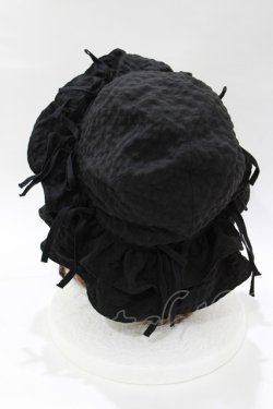 画像3: merry jenny / ribbonフリルハット  ブラック H-26-01-06-073-LO-AC-KB-ZH