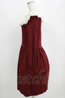 画像2: Jane Marple / バンデーラ天竺のワンピース  ボルドー H-26-01-06-009-JM-OP-KB-ZH