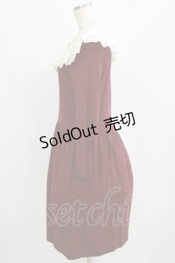 画像2: Jane Marple / バンデーラ天竺のワンピース  ボルドー H-26-01-06-009-JM-OP-KB-ZH