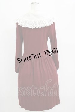 画像3: Jane Marple / バンデーラ天竺のワンピース  ボルドー H-26-01-06-009-JM-OP-KB-ZH