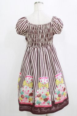 画像3: Emily Temple cute / ラッピングマカロンワンピース  チャ H-26-01-06-010-ET-OP-KB-ZH