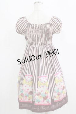 画像3: Emily Temple cute / ラッピングマカロンワンピース  チャ H-26-01-06-010-ET-OP-KB-ZH