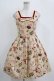 画像1: Emily Temple cute / ティータイムジャンパースカート  ベージュ H-26-01-06-012-ET-OP-KB-ZH (1)
