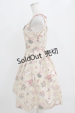 画像2: Emily Temple cute / ティータイムジャンパースカート  ベージュ H-26-01-06-012-ET-OP-KB-ZH