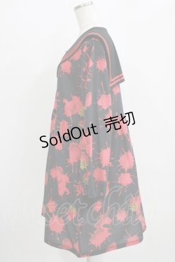 画像2: Drug Honey / ストロベリーブラッドセーラーワンピース  ブラック H-26-01-06-014-PU-OP-KB-ZH