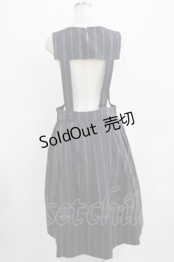 画像3: Jane Marple / Regatta Stripeマナードレス  チャコールグレー H-26-01-06-015-JM-OP-KB-ZH