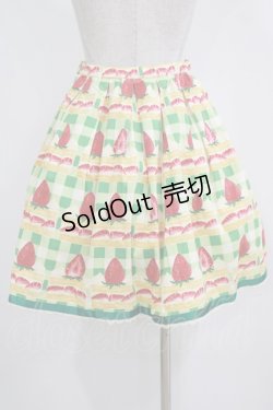 画像3: Emily Temple cute / ギンガムショートケーキスカート  グリーン H-26-01-06-017-ET-SK-KB-ZH