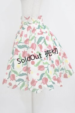 画像2: Jane Marple / チューリップスカラップスカート  オフホワイト H-26-01-06-002-JM-SK-KB-ZH