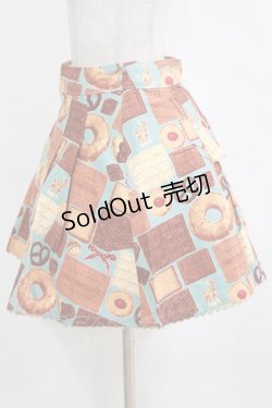 画像2: Emily Temple cute / ビスケット＆チョコスカート  サックス H-26-01-06-018-ET-SK-KB-ZH