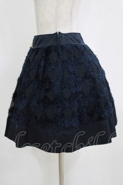 画像2: Emily Temple cute / フワフワダイヤ柄シフォンスカート  ネイビー H-26-01-06-020-ET-SK-KB-ZH