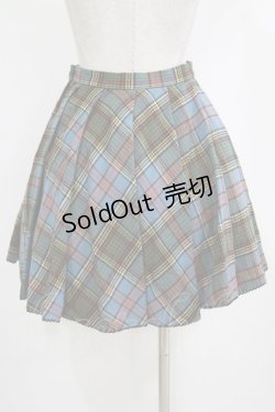 画像3: Emily Temple cute / ウールタータンスカート  ブルー H-26-01-06-021-ET-SK-KB-ZH
