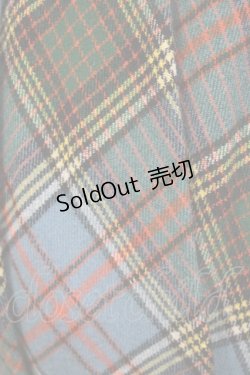 画像4: Emily Temple cute / ウールタータンスカート  ブルー H-26-01-06-021-ET-SK-KB-ZH