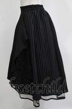 画像2: axes femme / ラッフルフリルイレヘムスカート M ブラック H-26-01-07-025-AX-SK-NS-ZH