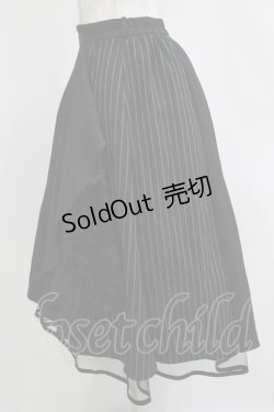 画像2: axes femme / ラッフルフリルイレヘムスカート M ブラック H-26-01-07-025-AX-SK-NS-ZH