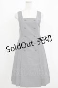 Fi.n.t / エンブレム釦プリーツジャンパースカート Free グレー H-26-01-07-027-CA-OP-NS-ZH