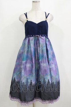 画像1: axes femme POETIQUE / ミルキーウェイキャミワンピース M パープル H-26-01-07-028-AX-OP-NS-ZH