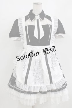 画像1: Your Highness（海外ロリータブランド） / エプロン付きワンピース M ブラック H-26-01-07-030-PU-OP-NS-ZH