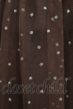 画像4: Franche Lippee / ドットチュールスカート M ブラウン H-26-01-07-032-LO-SK-NS-ZH