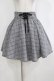 画像1: Ank Rouge / スピンドルチェックスカート M グレー H-26-01-07-033-CA-SK-NS-ZH (1)
