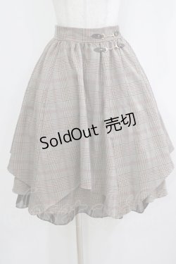 画像1: axes femme / ビット使いサススカート M ブラウン H-26-01-07-034-AX-SK-NS-ZH