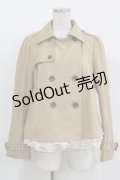 Franche Lippee / 裾フリルコート M キャメル H-26-01-07-037-LO-CO-NS-ZH