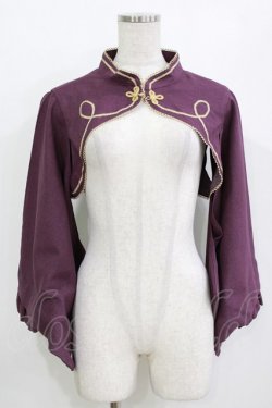 画像1: metamorphose / 無地着物袖ボレロ Free パープル H-26-01-07-038-ME-TO-NS-ZH