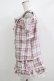 画像2: Princess Melody / チェック肩開きセットアップ Free ピンク H-26-01-07-040-EL-OP-NS-ZH (2)