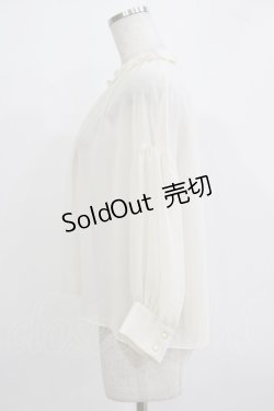 画像2: Franche Lippee / スタンドカラーブラウス M 生成り H-26-01-07-045-LO-BL-NS-ZH