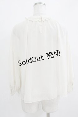 画像3: Franche Lippee / スタンドカラーブラウス M 生成り H-26-01-07-045-LO-BL-NS-ZH