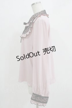 画像2: DearMyLove / ハートチュールブラウス 3L ピンク H-26-01-07-046-EL-BL-NS-ZH