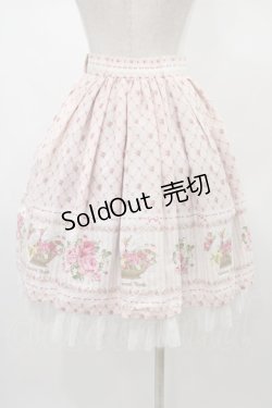 画像2: Innocent World / ローズガーデンスカート Free ピンク H-26-01-07-1032-IW-SK-NS-ZH