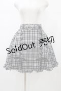NOEMIE / ハートベルト付スピンドルスカート S ブラックチェック H-26-01-07-1033-LO-SK-NS-ZH