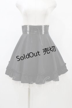 画像1: Secret Honey / レースアップスカート Free ブラック H-26-01-07-1034-CA-SK-NS-ZH