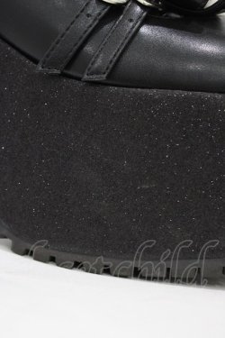 画像6: Ank Rouge / ポンポン&ハートきらきらシューズ LL ブラック H-26-01-07-1002-CA-SH-NS-ZH